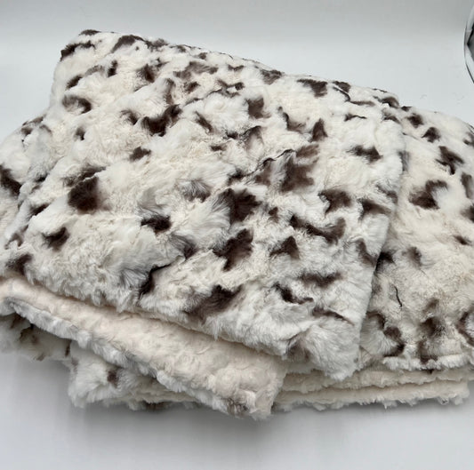 Spotted Lamb Faux Fur Blanket