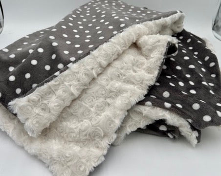 Grey Dot Blanket