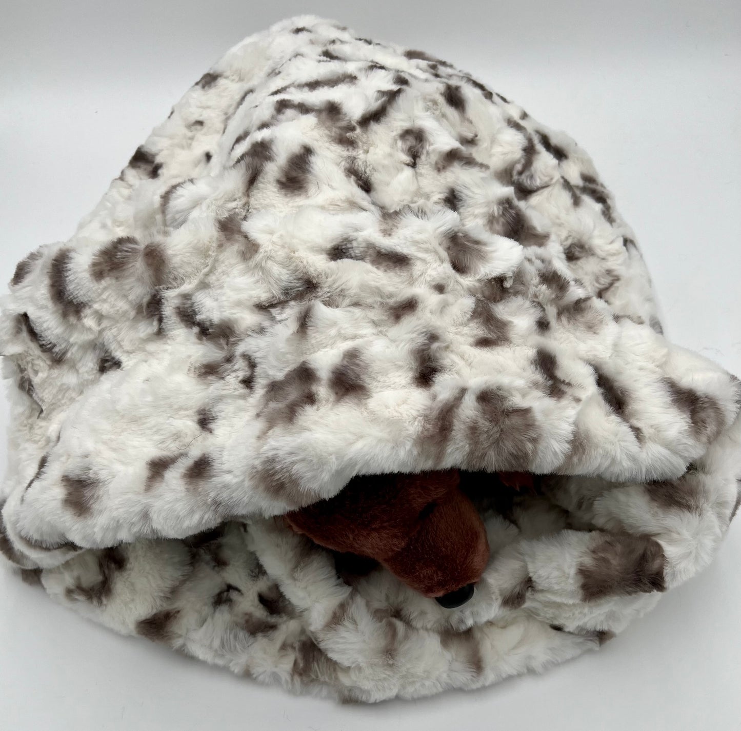 Spotted Lamb Faux Fur Cubby